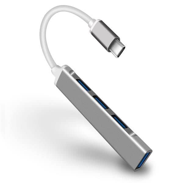 Ultra Slim Type C USB 3.0 Hub 4 Ports Works with MacBook, Ph