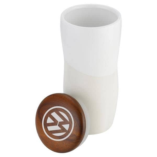 Imari Double Walled 12oz Ceramic Tumbler With Two-Tone Desig