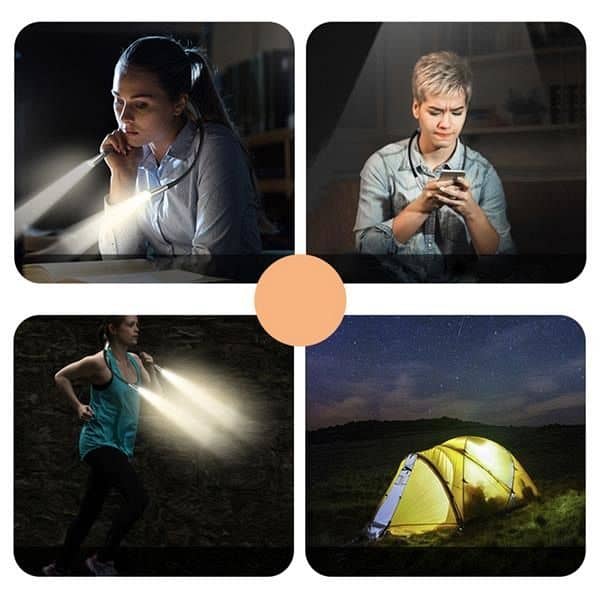 LED Neck Reading Light for in Bed or Outdoor Activit