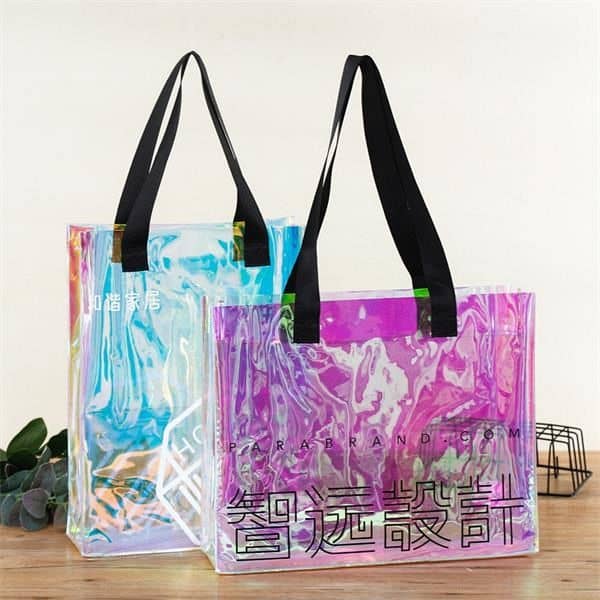 Stadium Approved Hologram Clear Tote Bag with Handles