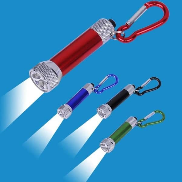 5 LED Light With Matching 1.5" Aluminum Carabiner