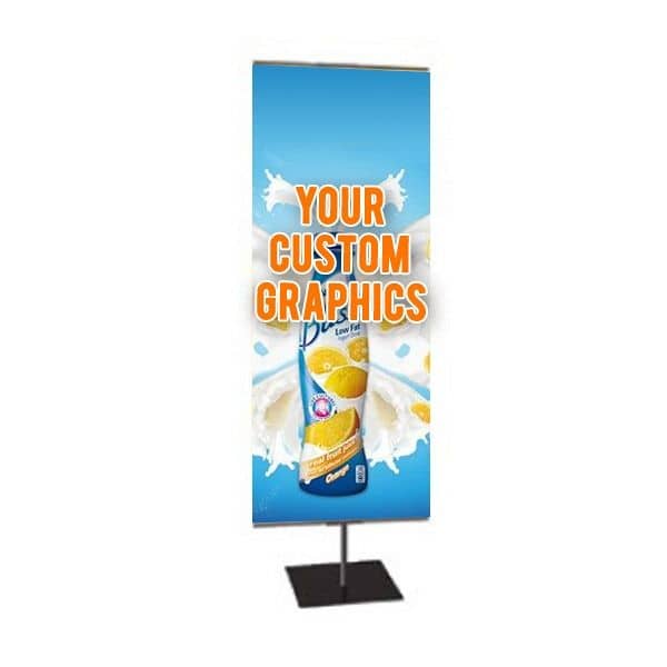 Banner Stand Medium with Square Base-Single Sided 24"x72"