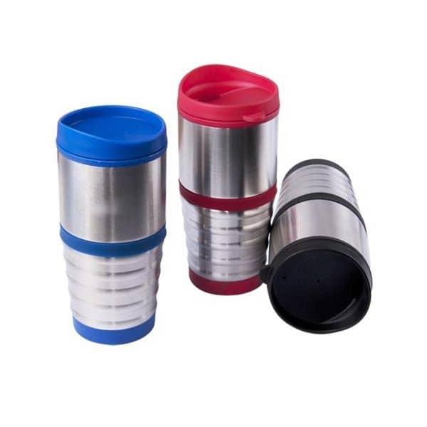 16 oz Stainless Steel Cup With Screw-On Lid