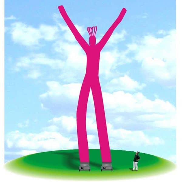 Inflatable 60' tall Fly Guy Tube Air Dancer