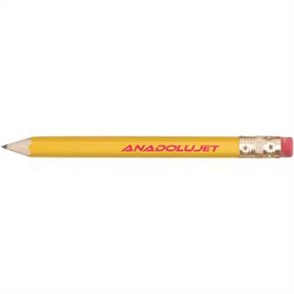 Hex Wooden Golf Pencil with Eraser