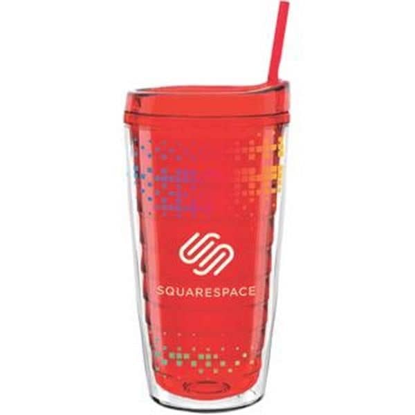 16 oz Made In The USA Tumbler w/ Lid  Straw