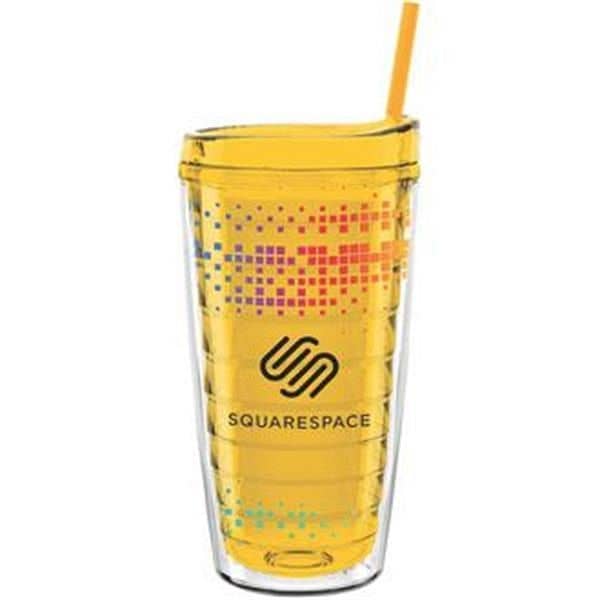 16 oz Made In The USA Tumbler w/ Lid  Straw