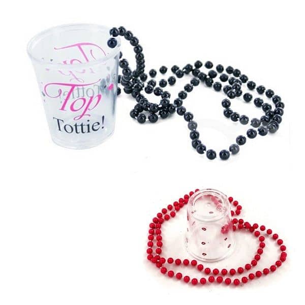 Plastic Shot Glass Beaded Necklace
