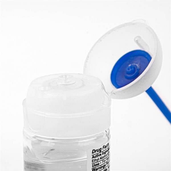 1oz. Travel Sanitizer with Silicone Loop - 62% Ethyl Alcohol