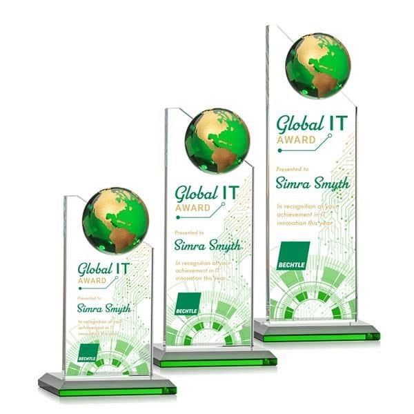 Arden  VividPrint™ Award - Green/Gold