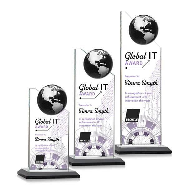 Arden VividPrint™ Award - Black/Silver