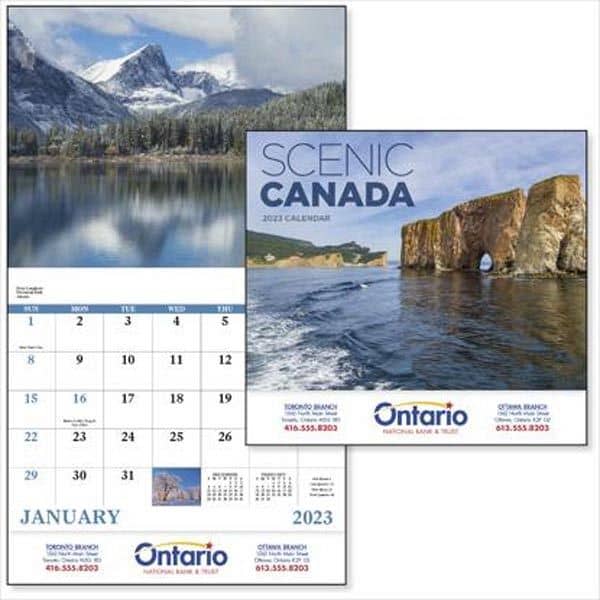 Stapled Scenic Canada 2022 Appointment Calendar