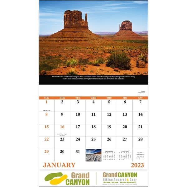 Stapled The Power of Nature Scenic 2022 Appointment Calendar