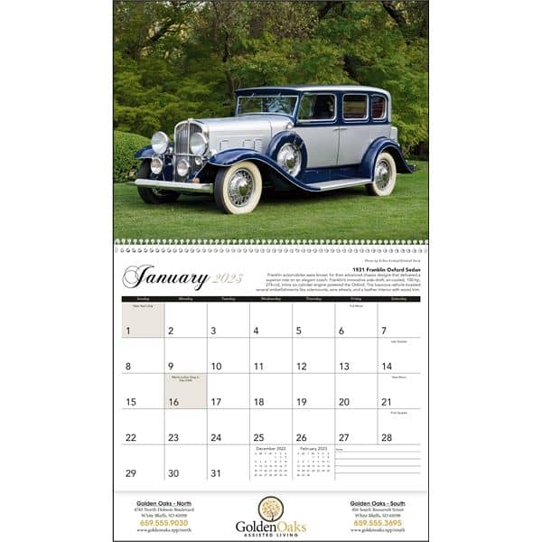Antique Cars 2022 Calendar