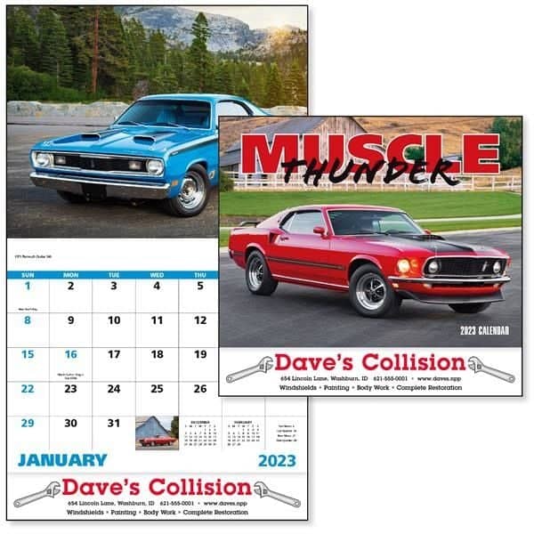 Stapled Muscle Thunder Vehicle 2022 Appointment Calendar