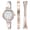 Women's Two-Toned Bracelet Watch Set