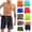 Mens Swim Shorts 4 Way Stretch Mesh Liner Trunks