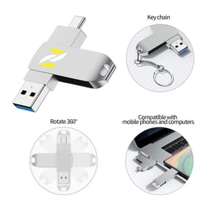 Type-c Mobile Phone Computer Dual-Use Metal Flash Drive