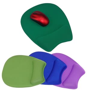 Solid Jersey Gel Mouse Pad, Wrist Rest