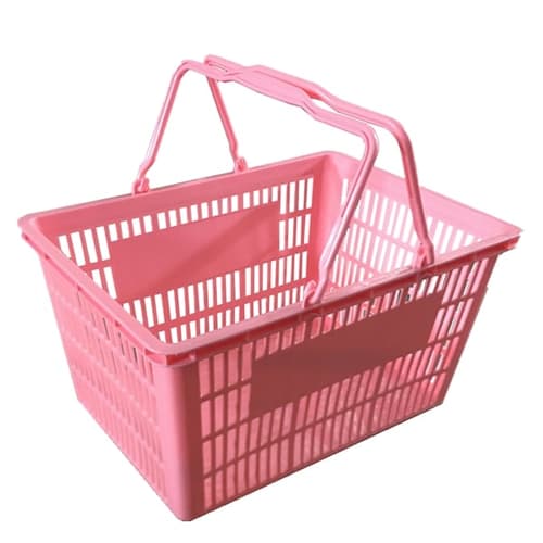 25L Plastic Retail Shopping Baskets with Handles