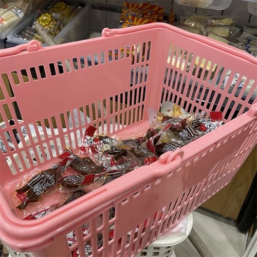 25L Plastic Retail Shopping Baskets with Handles