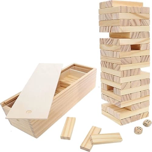 Timber Tower Wood Block Stacking Game