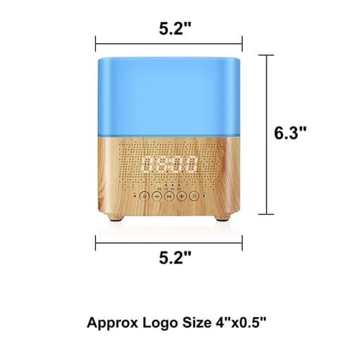 Alarm Clock Humidifier Bluetooth Speaker Mood Lights 3 In 1
