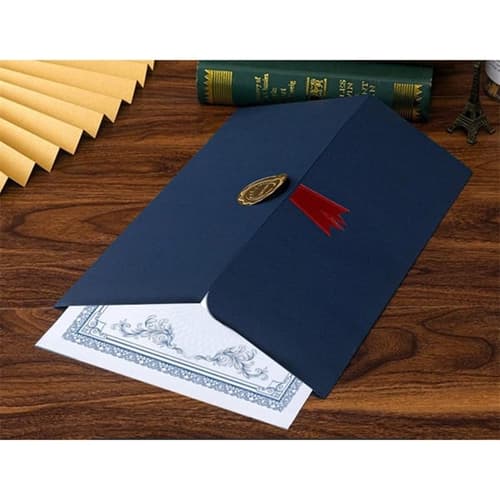 Tri Fold Certificate Case Award Diploma Paper Holders