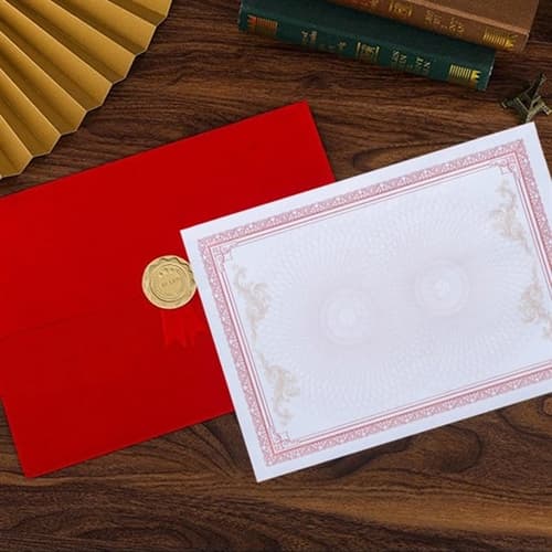 Tri Fold Certificate Case Award Diploma Paper Holders
