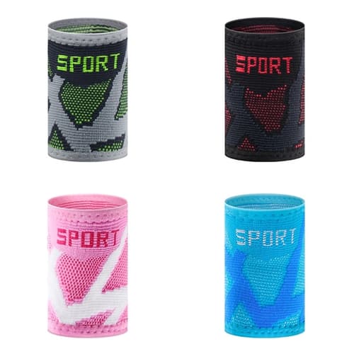 Sweat Wicking Elastic Nylon Wrist Bands Sports Brace Wraps
