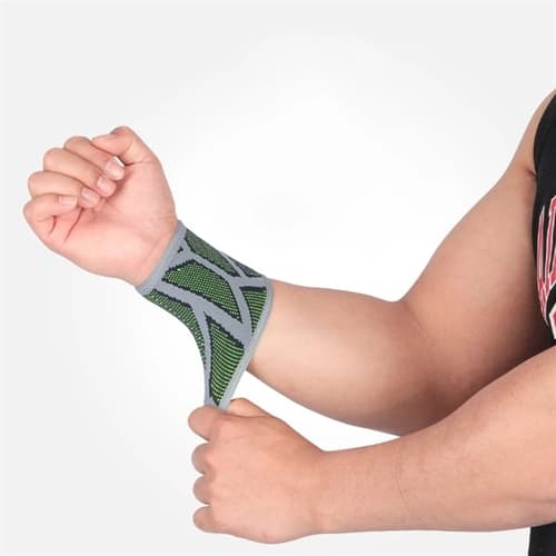 Sweat Wicking Elastic Nylon Wrist Bands Sports Brace Wraps