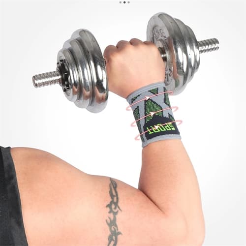 Sweat Wicking Elastic Nylon Wrist Bands Sports Brace Wraps