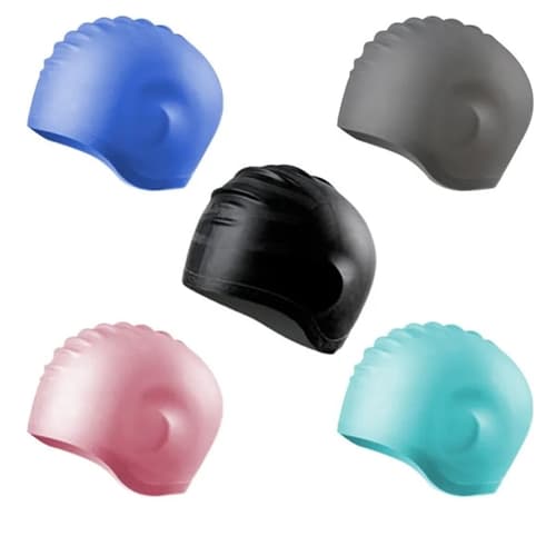 Waterproof Silicone Swim Cap Non-Slip Flexible Bathing Hats