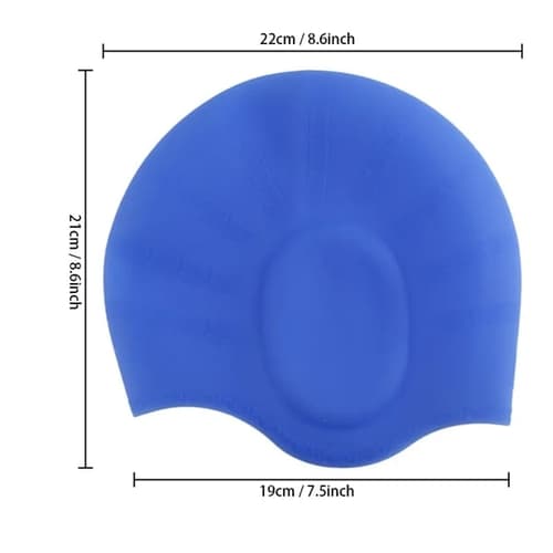 Waterproof Silicone Swim Cap Non-Slip Flexible Bathing Hats