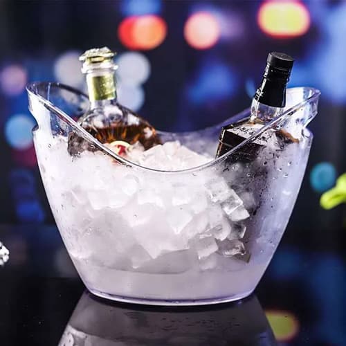 0.79 Gal Plastic Ice Bucket Beverage Drink Tub with Handle