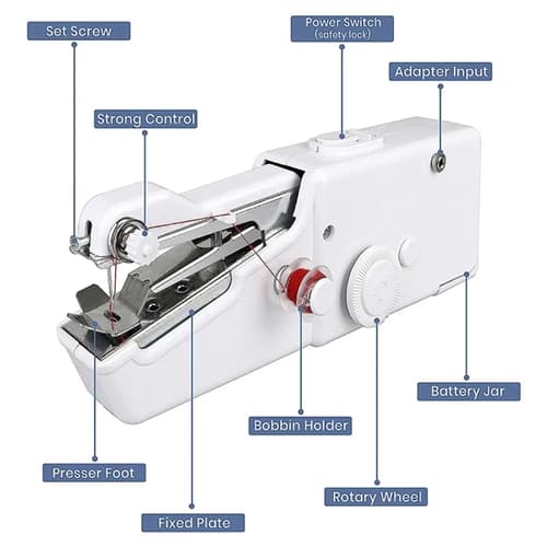 Portable Home Handheld Stitch Mini Sewing Machine DIY Tool