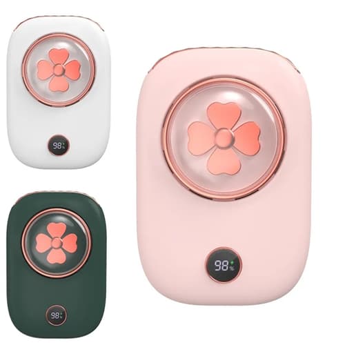Leafless Hanging Handheld Mini Usb Charging Silent Neck Fan
