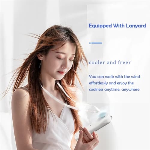 2 Speed Portable Handheld Mist Fan With Night Light
