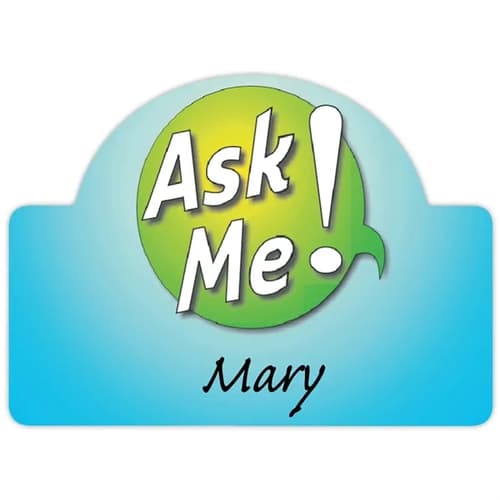 2-3/4" X 2" Value Reusable Full Color Name Badge