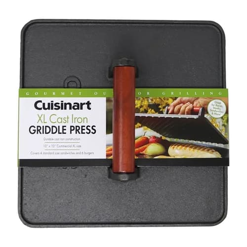 Cuisinart Outdoors™ XL Cast Iron Griddle Press