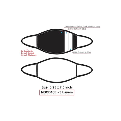 Printed Reusable Cotton Protective Safety Face Masks