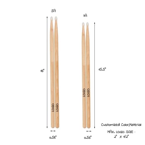Customized Logo Drumsticks (Pairs)