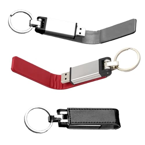 Leather Fast USB with Keyring | EverythingSwag USA