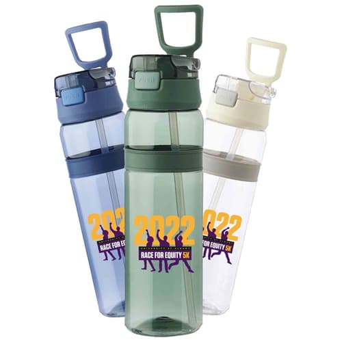 28 Oz. Plastic Water Bottle With Easy Carry Loop Handle ...