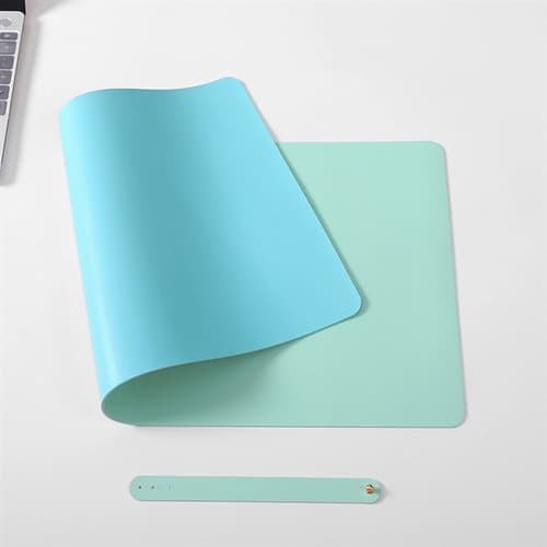 Office Large Leather Computer Desk Pad With Strap | EverythingSwag USA