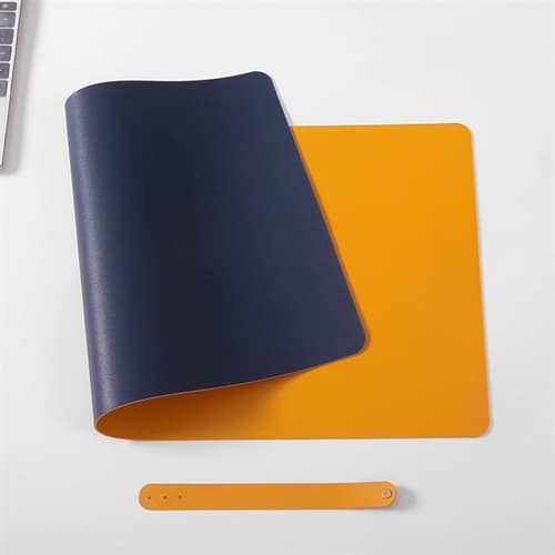 Office Large Leather Computer Desk Pad With Strap | EverythingSwag USA