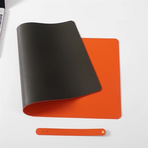 Office Large Leather Computer Desk Pad With Strap | EverythingSwag USA
