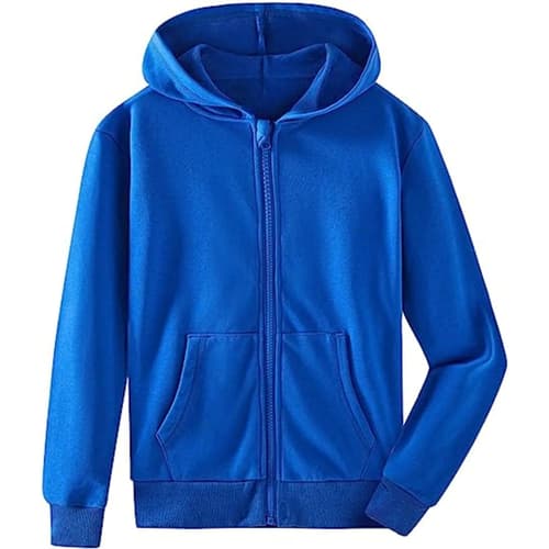Youth Recycled Full Zip Hooded Sweatshirt W/ Wrinkle Free