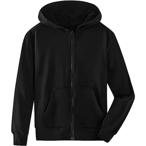 Youth Recycled Full Zip Hooded Sweatshirt W/ Wrinkle Free