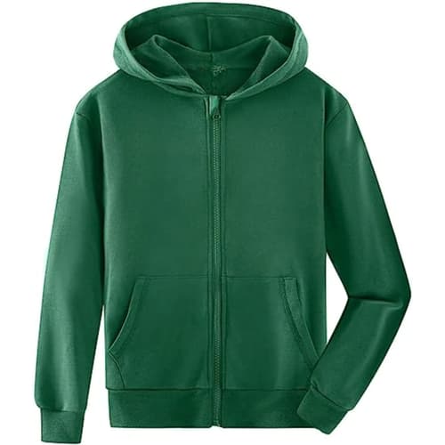 Youth Recycled Full Zip Hooded Sweatshirt W/ Wrinkle Free